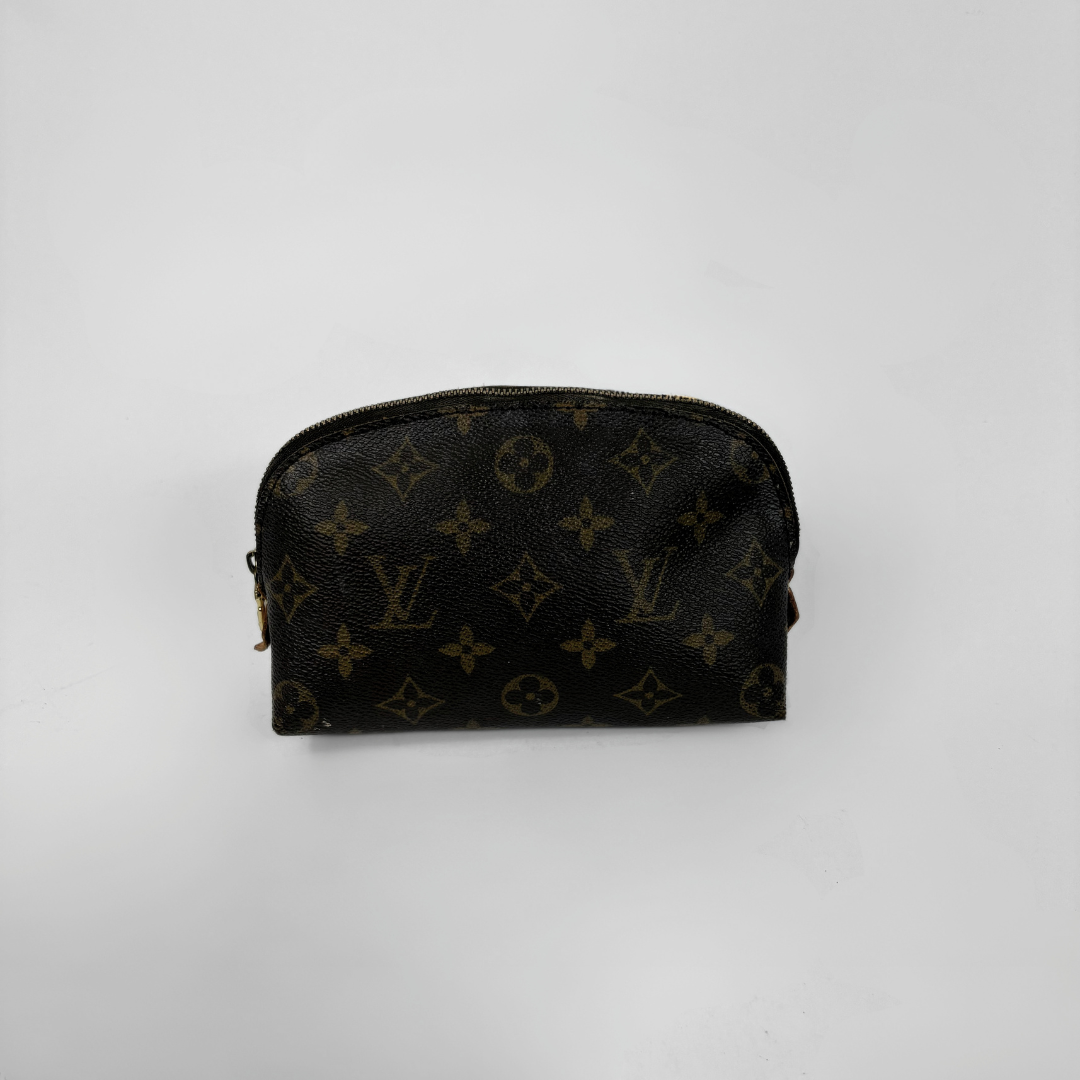 Louis Vuitton Cosmetic Pouch Monogram Canvas on a white background