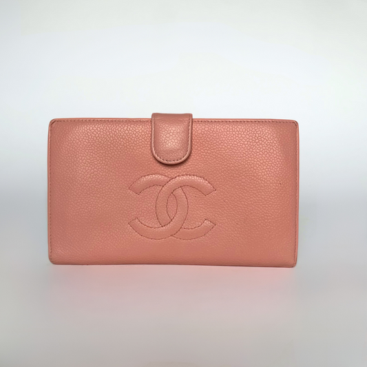Chanel Chanel CC Lommebok Stor Kaviar Skinn - Lommebøker - Etoile Luxury Vintage