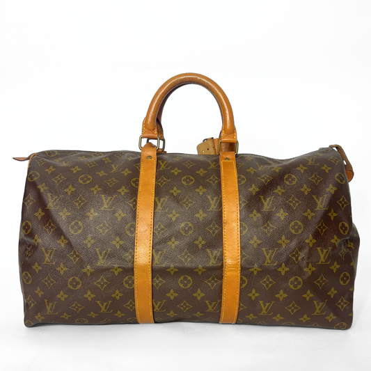 Louis Vuitton Keepall 50 Monogram lærred