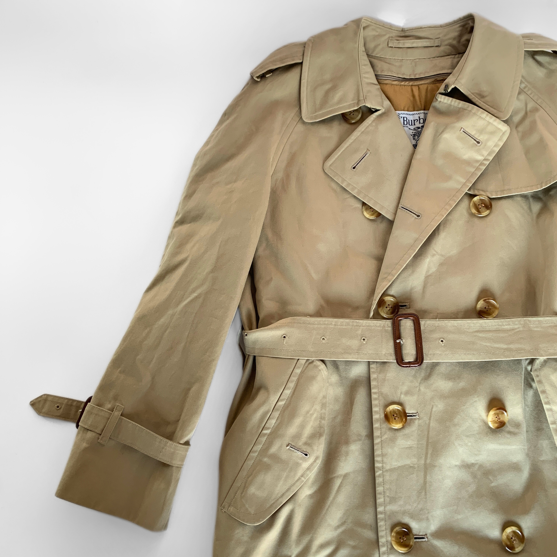 Burberry Burberry Trench Coat Cotton - Coats - Etoile Luxury Vintage