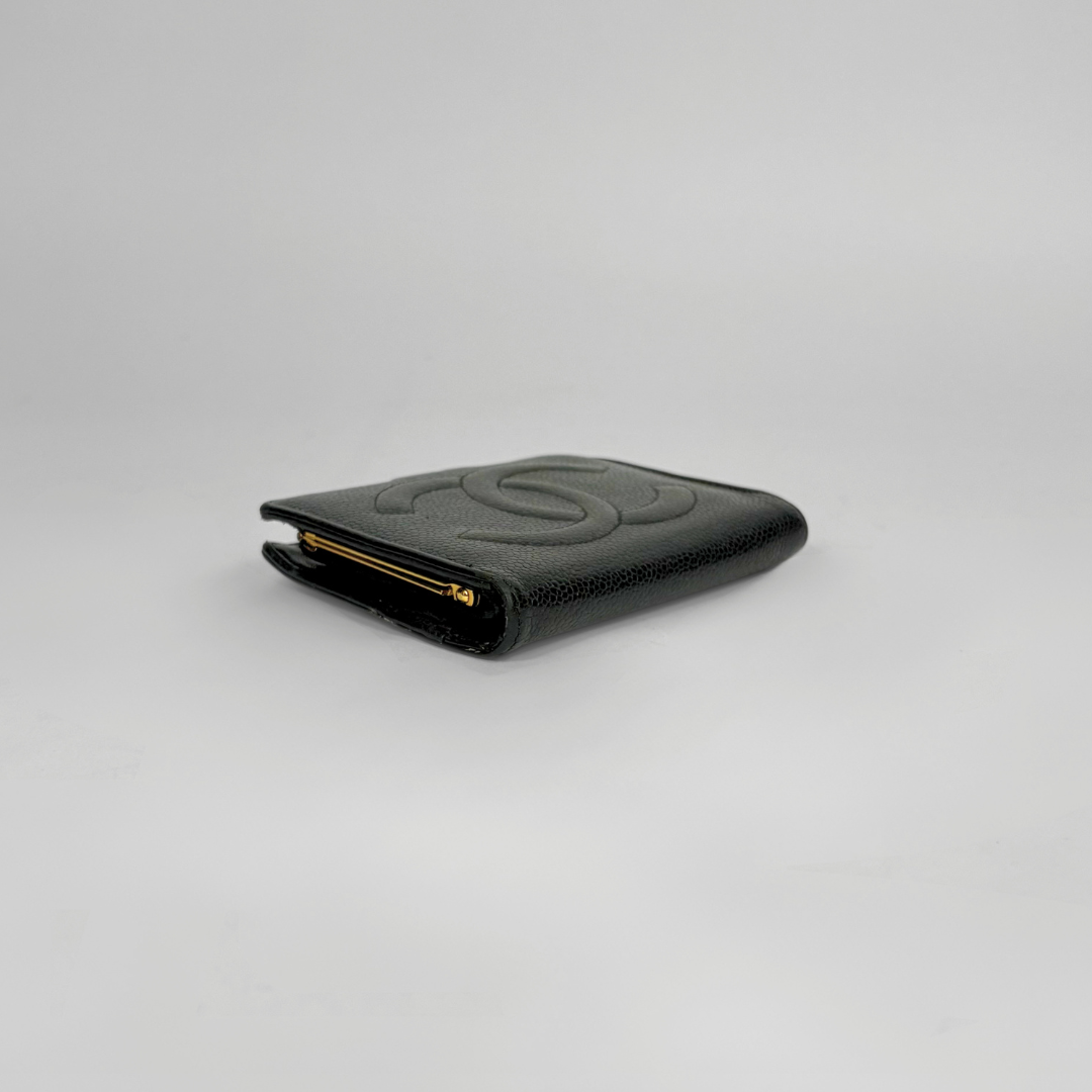 Chanel CC Wallet Small Caviar Leather