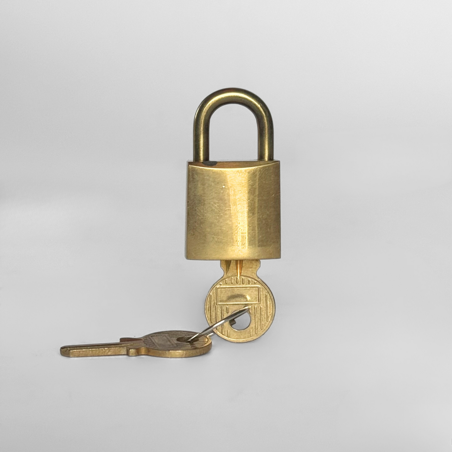 Dior Lock With Key Gold Metal