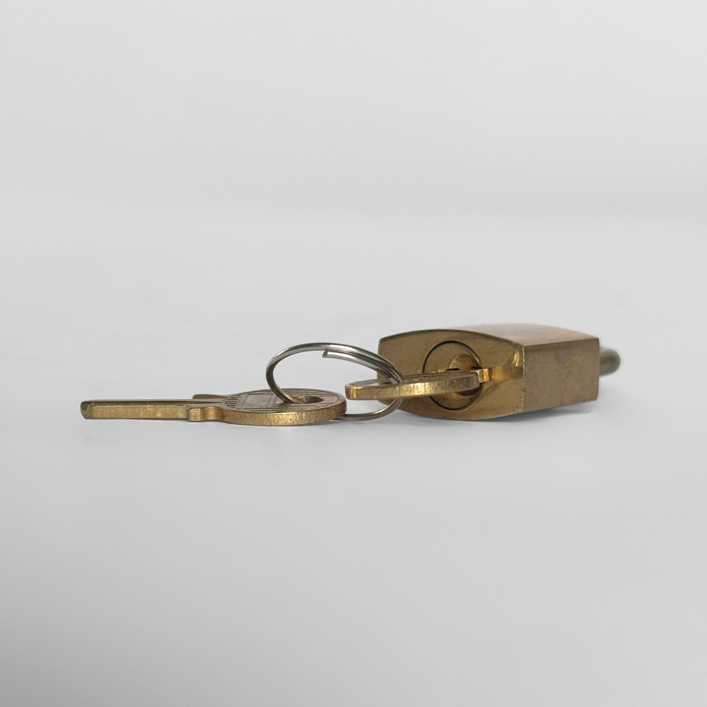 Dior Lock With Key Gold Metal