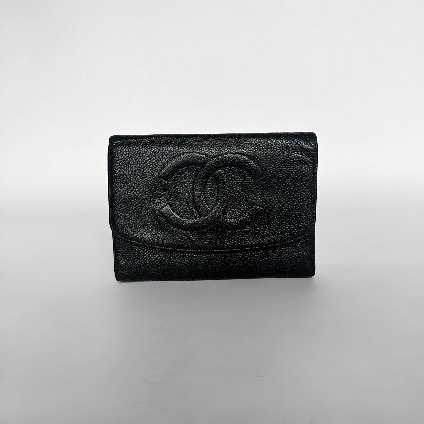 Chanel Chanel CC Wallet Groot Kaviaarleer - portemonnee - Etoile Luxury Vintage