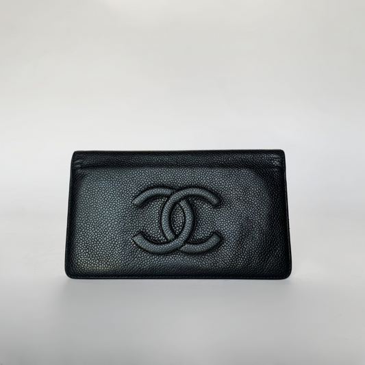 Chanel Chanel Portemonnee Kaviaarleer - Portemonnees - Etoile Luxury Vintage