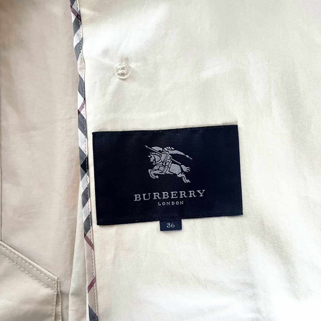 Burberry Burberry Wat Trencz Bawełniany - Kurtka - Etoile Luxury Vintage