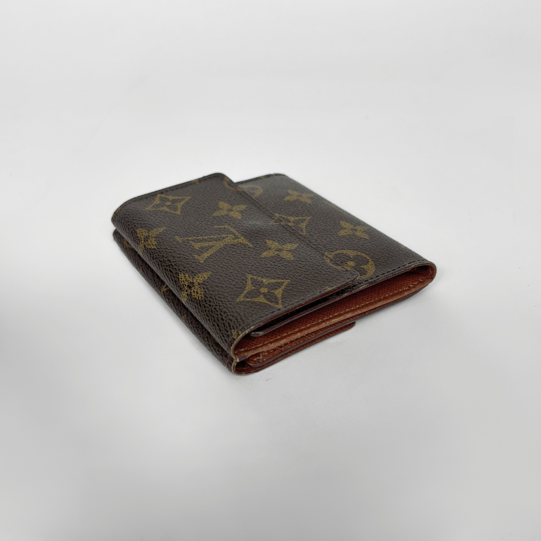 Louis Vuitton Druk Brieftasche Monogramm Leinwand