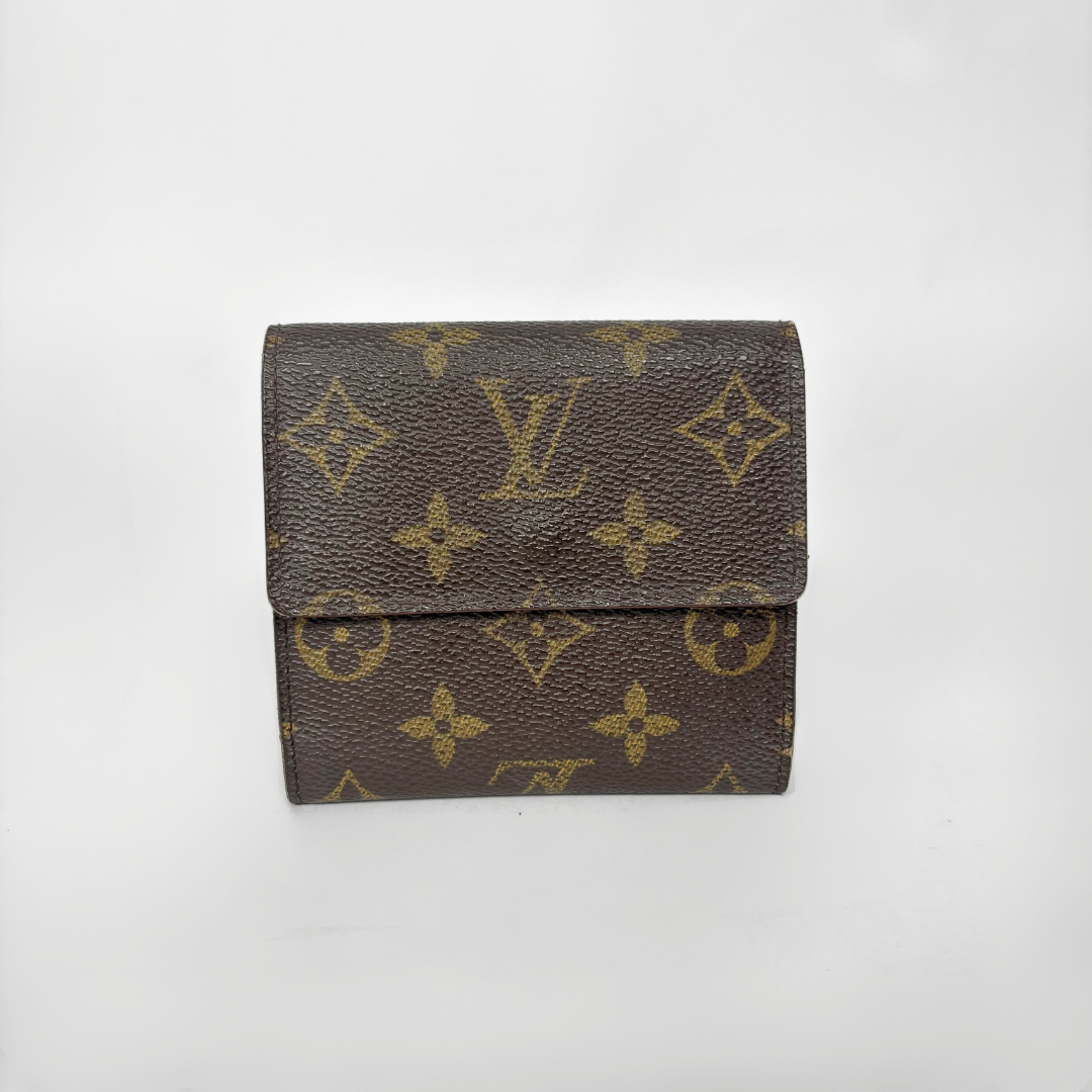 Louis Vuitton Druk Brieftasche Monogramm Leinwand