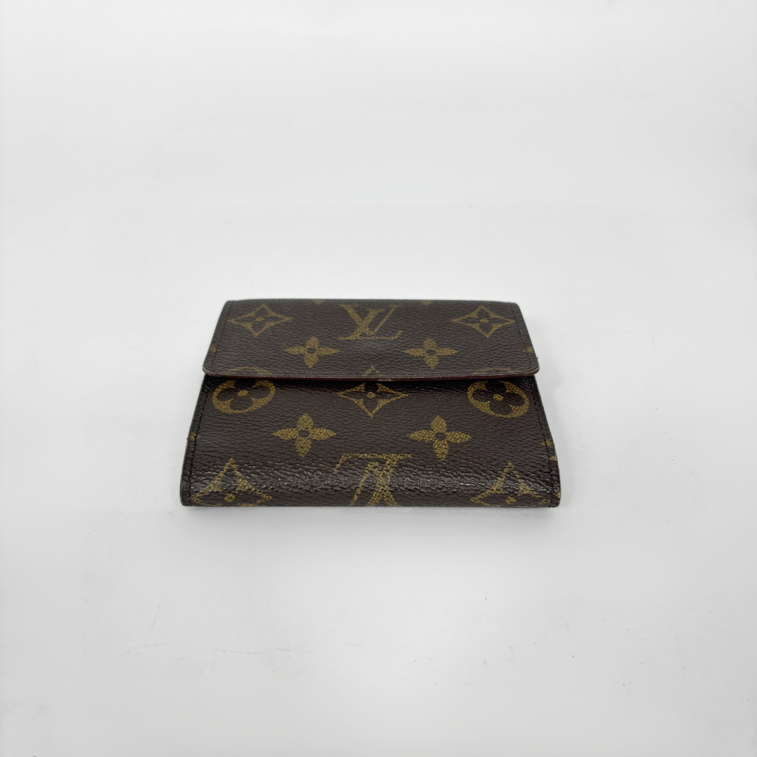 Louis Vuitton Druk Brieftasche Monogramm Leinwand