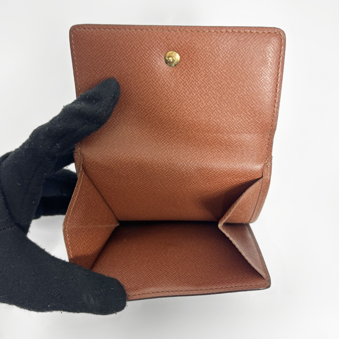 Louis Vuitton Druk Brieftasche Monogramm Leinwand