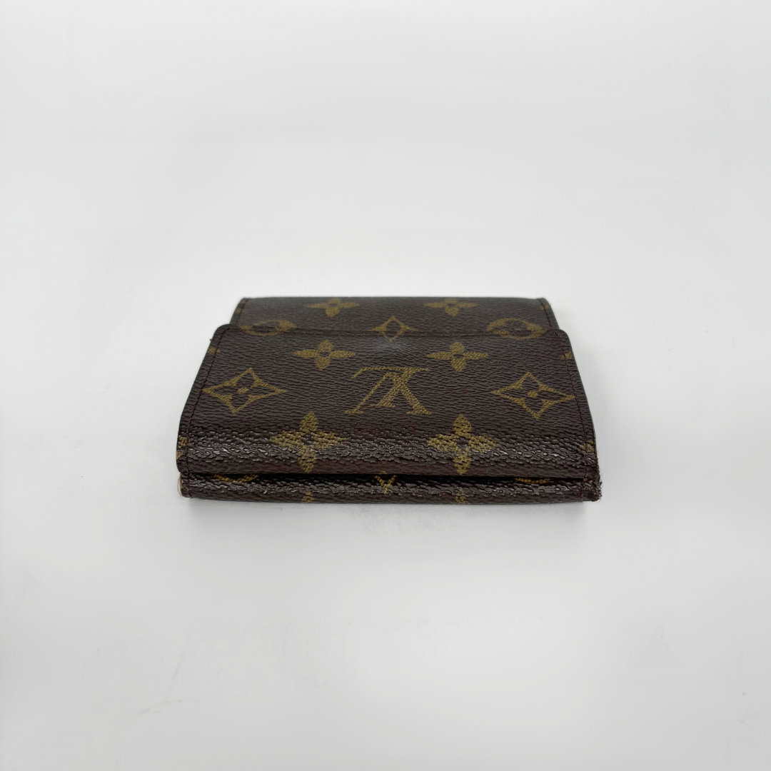 Louis Vuitton Druk Brieftasche Monogramm Leinwand