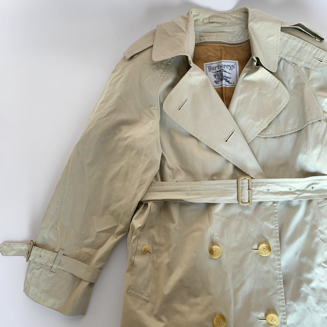 Burberry Burberry Trench Coat Cotton - Coats - Etoile Luxury Vintage