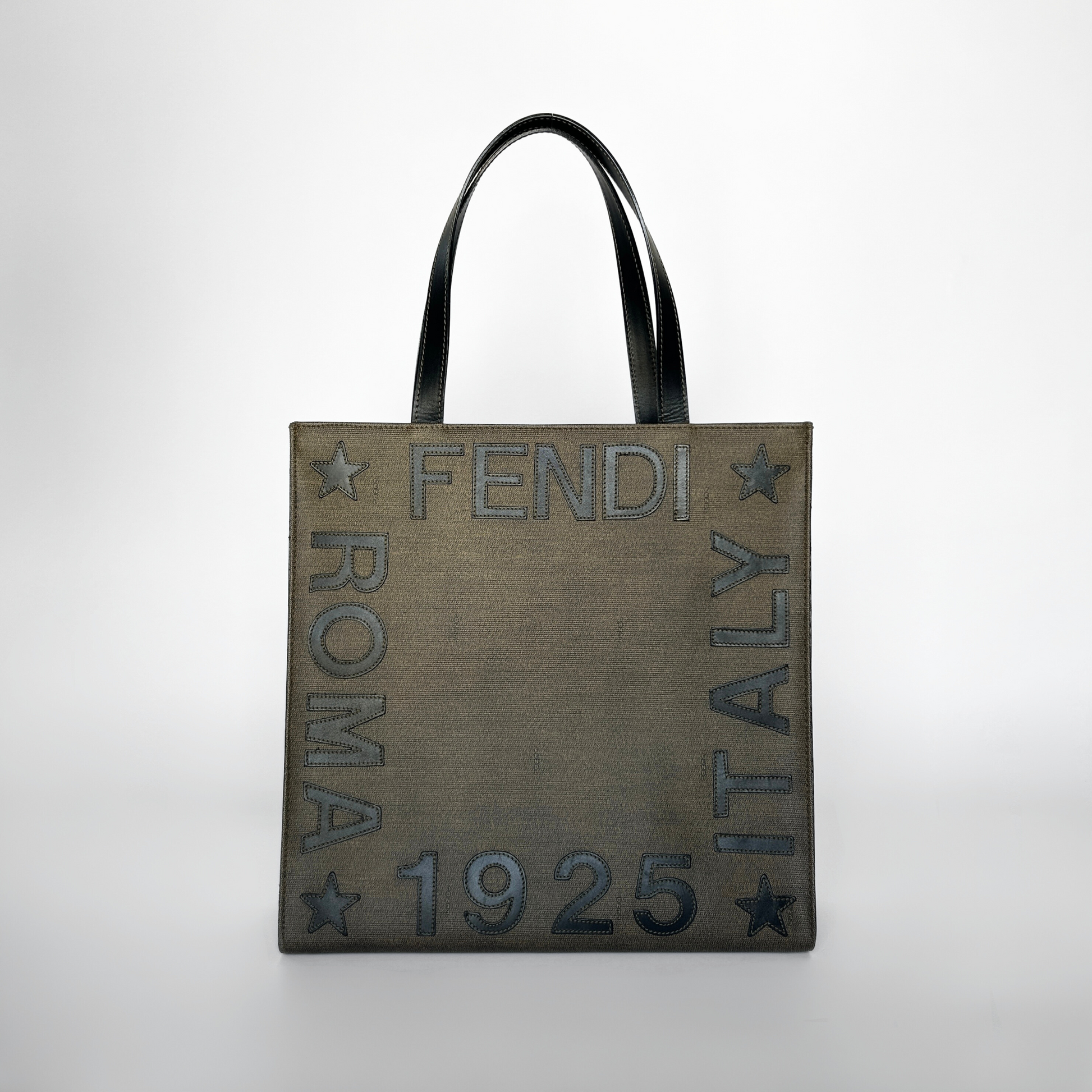 Fendi Borsa tote Roma in tela Etoile Luxury Vintage – l'Étoile