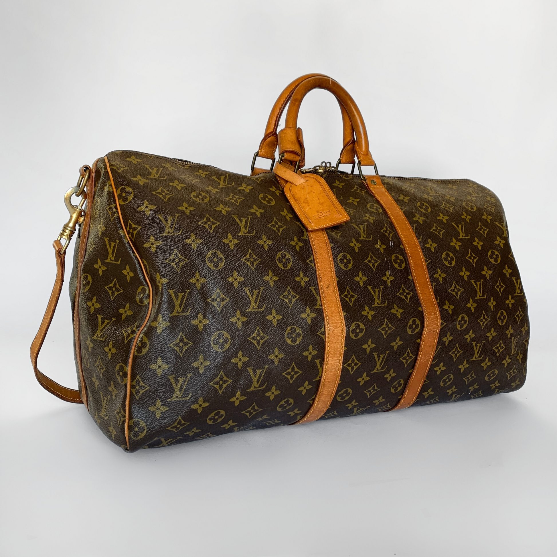 Louis Vuitton Louis Vuitton Keepall 55 Bandouli&egrave;re Monogram Canvas - Handbags - Etoile Luxury Vintage