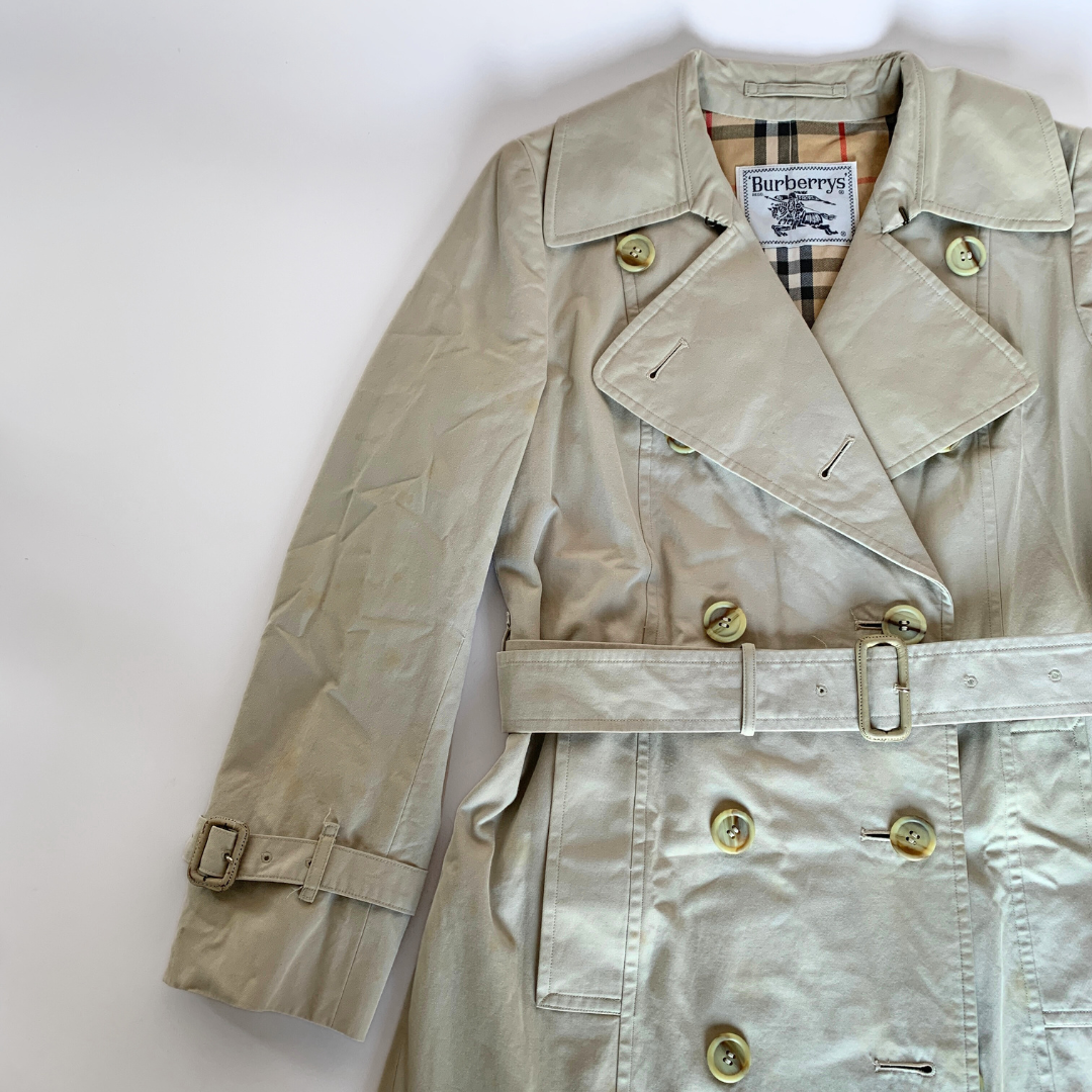 Burberry Burberry Trench Coat Cotton - Coats - Etoile Luxury Vintage