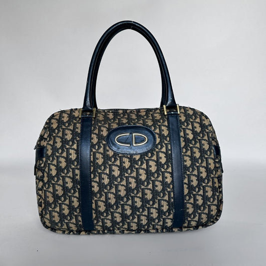 Dior Dior Vintage Bowling Bag Oblique Canvas - Handbag - Etoile Luxury Vintage