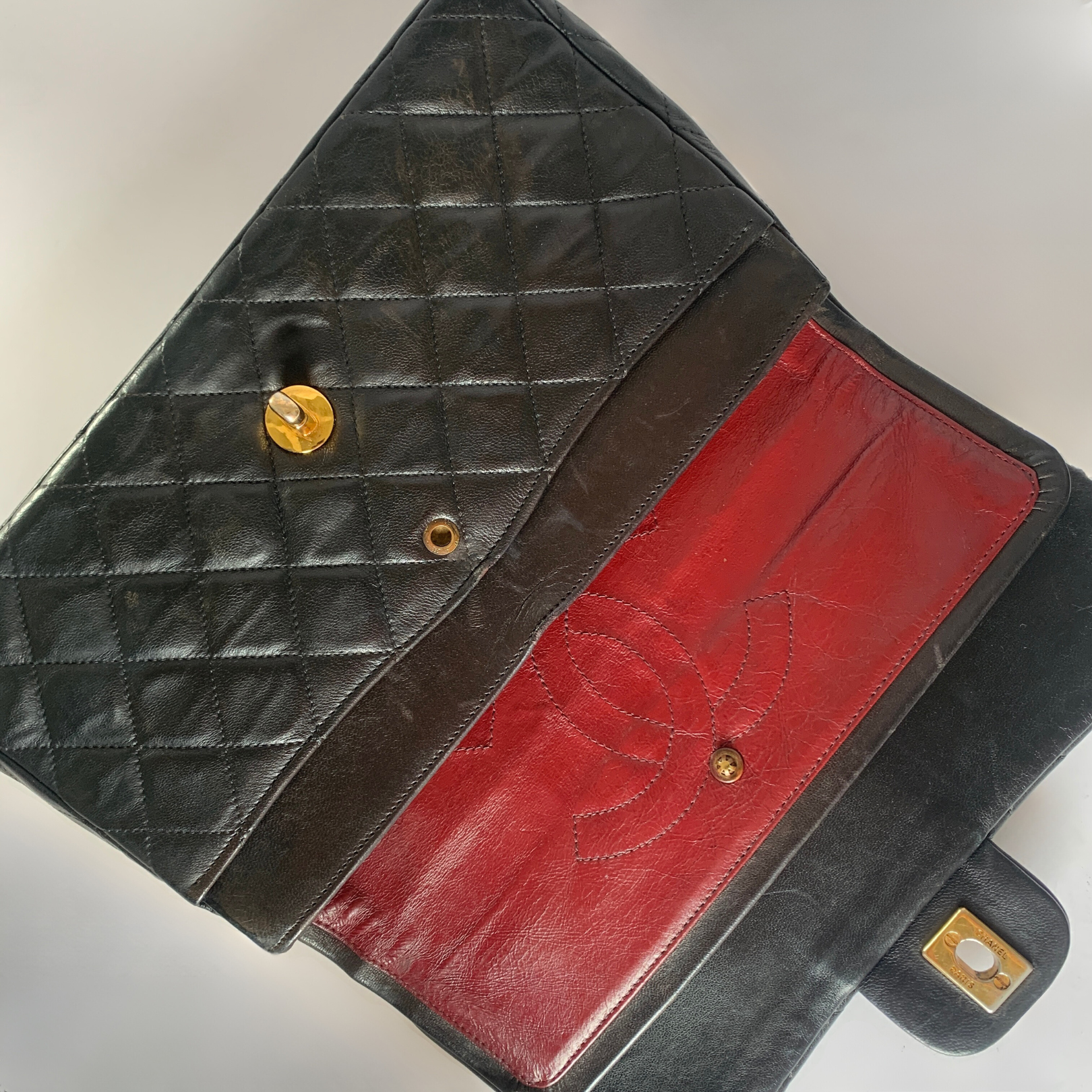 Chanel classic flap bag inside hotsell