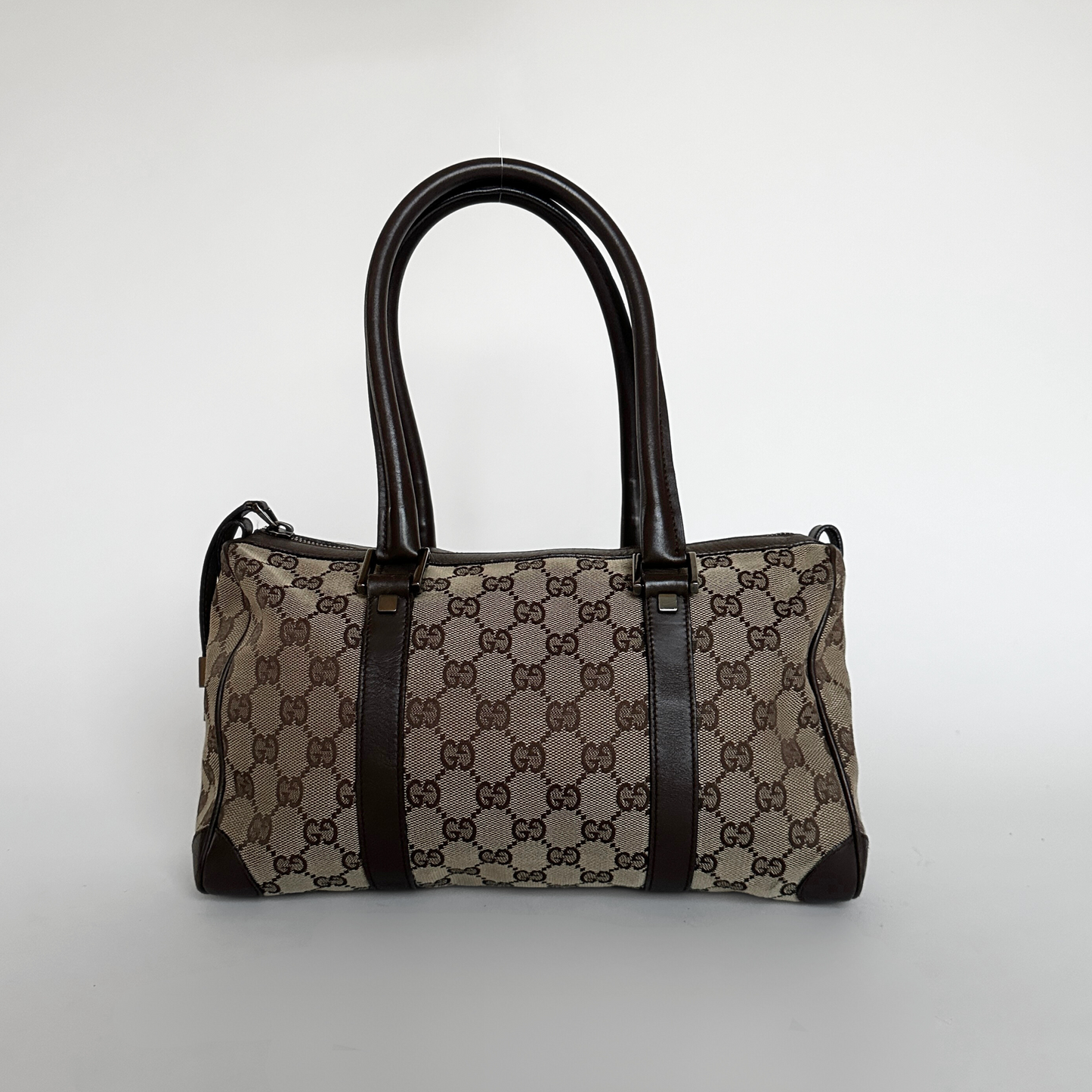 Gucci Gucci Mini Boston Bag Monogram Canvas - Handbag - Etoile Luxury Vintage
