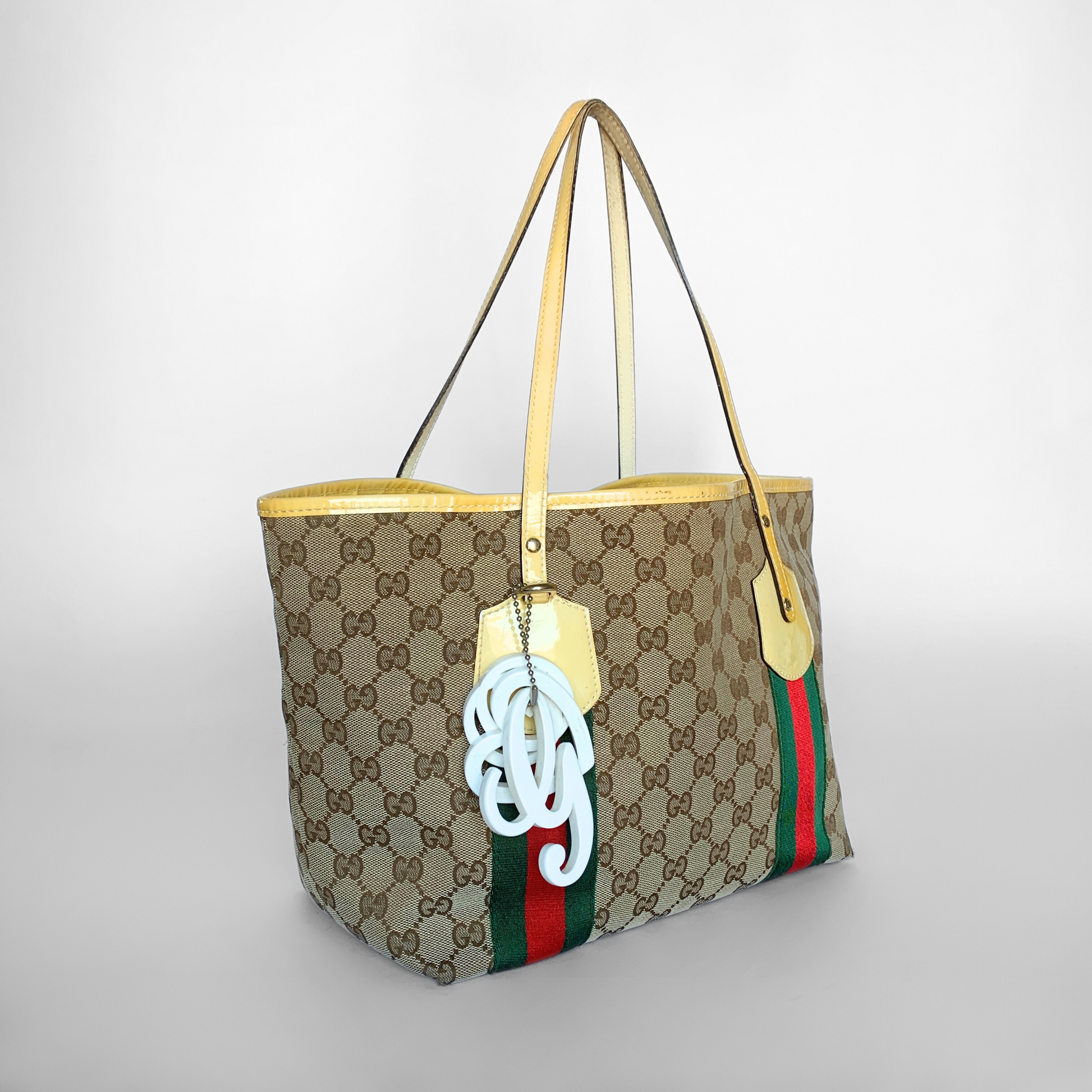 Gucci Gucci GG Sherry Line Tote Bag Coated Canvas - Shoulder bags - Etoile Luxury Vintage