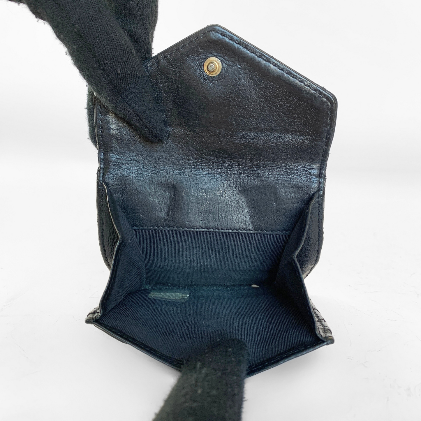 Chanel Estuche para monedas de piel de cordero