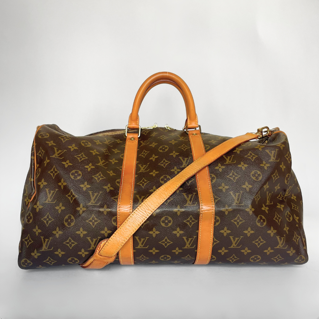 Louis Vuitton Keepall 50 Bandoulière-Monogramm-Leinwand