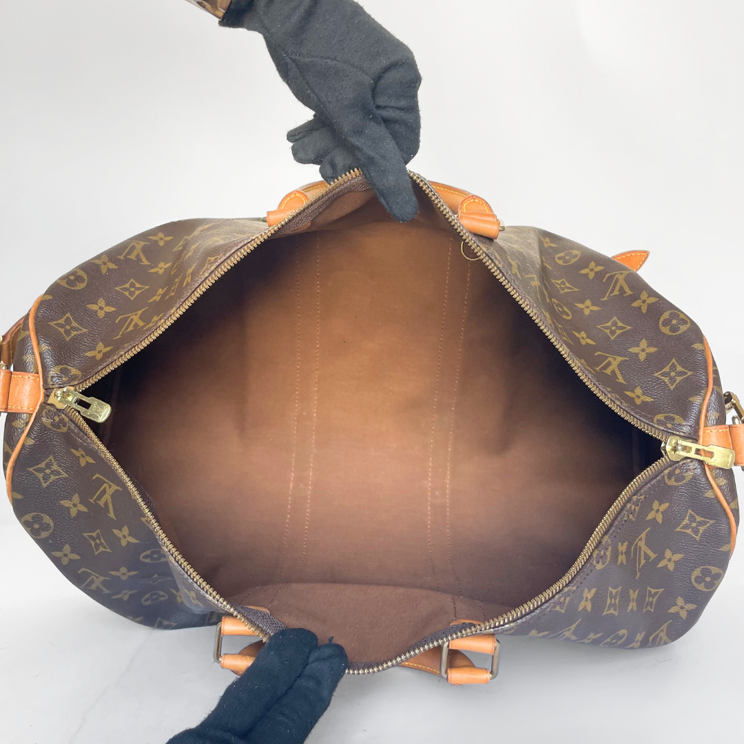 Louis Vuitton Keepall 50 Bandoulière-Monogramm-Leinwand