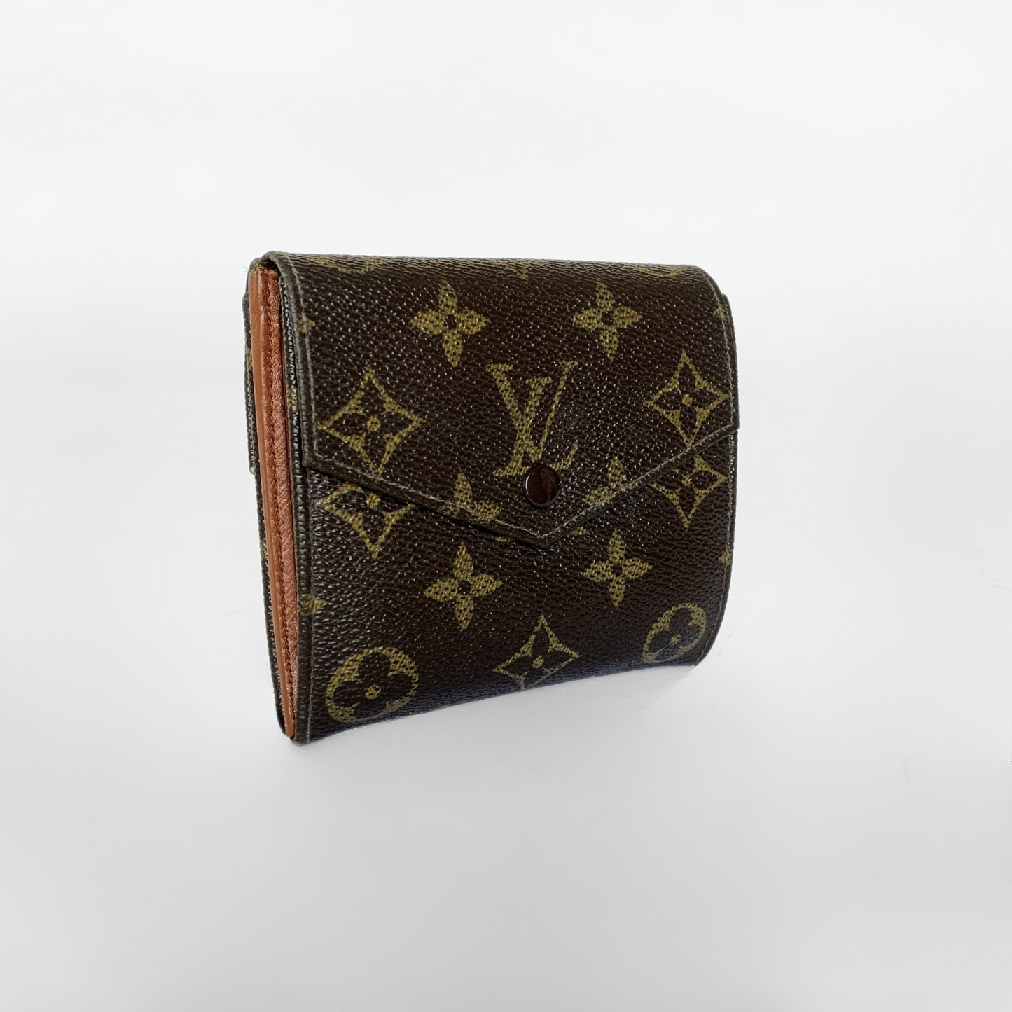 Louis Vuitton Potrójny portfel z monogramem na płótnie