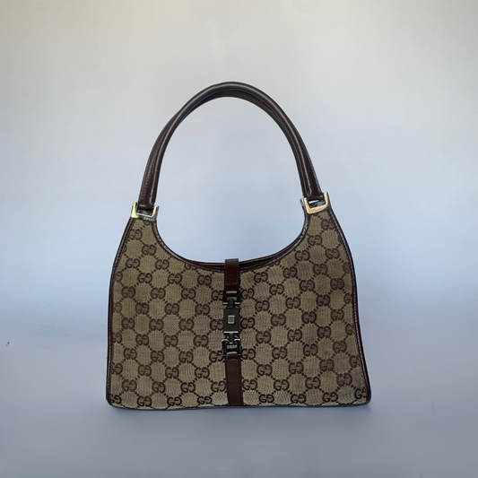 Gucci Gucci Jackie Μονόγραμμα Καμβάς - Τσάντα ώμου - Etoile Luxury Vintage