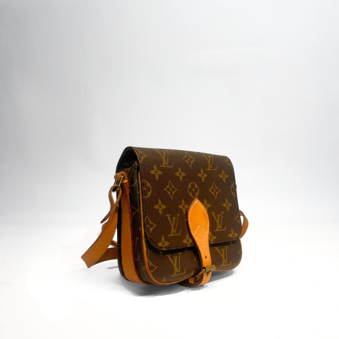 Louis Vuitton Cartouchière PM Monogram Canvas on a white background