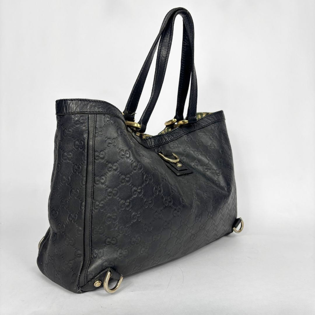 Gucci Sort læder, to sider vendbar