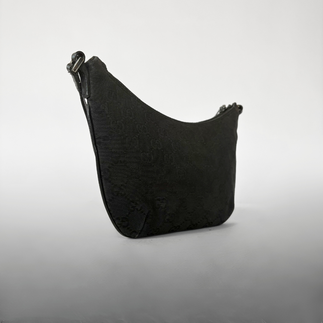 Gucci Shoulder Bag Black Canvas