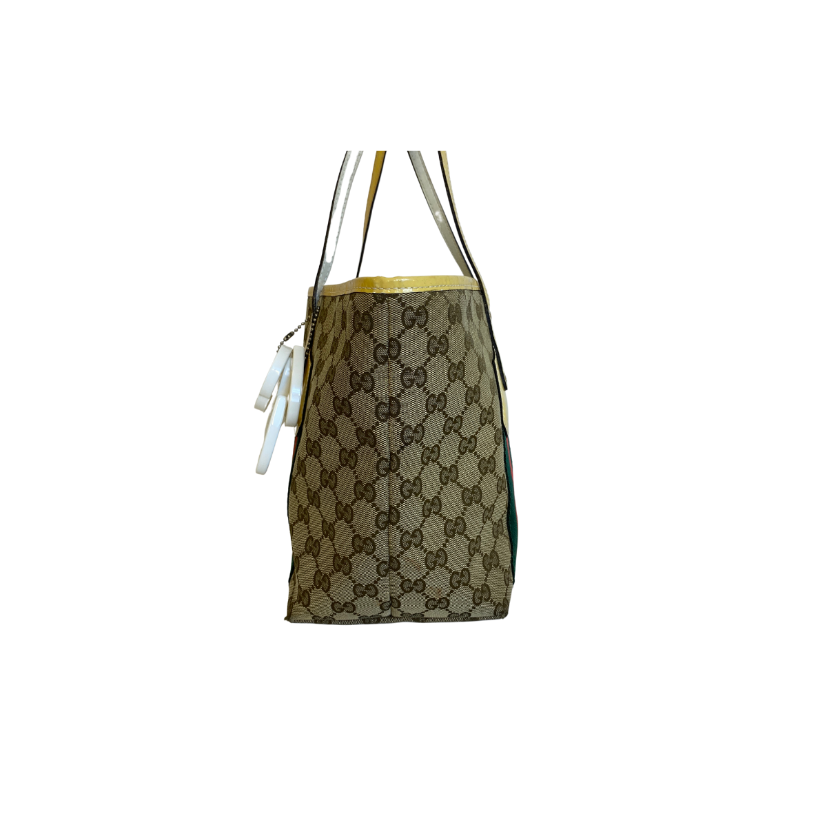 Gucci - Gucci GG Sherry Line Tote Bag Coated Canvas - Gucci tote bag -Vintage Gucci- Etoile Luxury Vintage Amsterdam