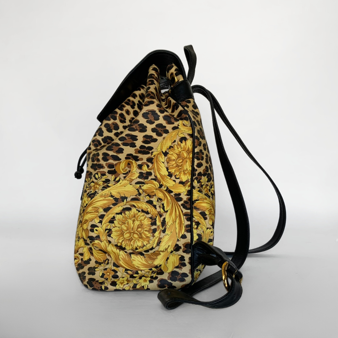 Versace Versace Leopard Sunburst Rygsæk PVC - Rygsække - Etoile Luxury Vintage