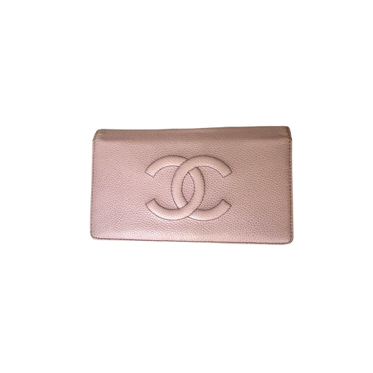 Chanel Chanel Portfel CC Duża skóra kawiorowa - Portfele - Etoile Luxury Vintage