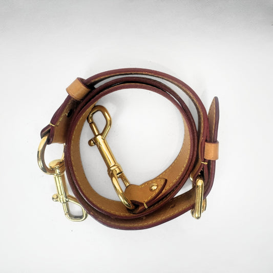 Louis Vuitton strap with a light background