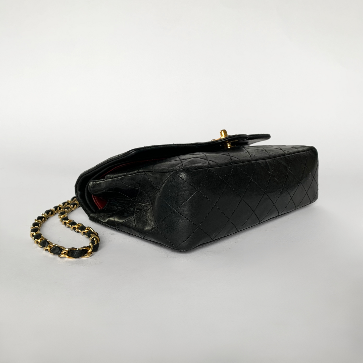 Chanel Chanel Doppia classica Flap Bag Pelle di agnello media - Borsa a mano - Etoile Luxury Vintage