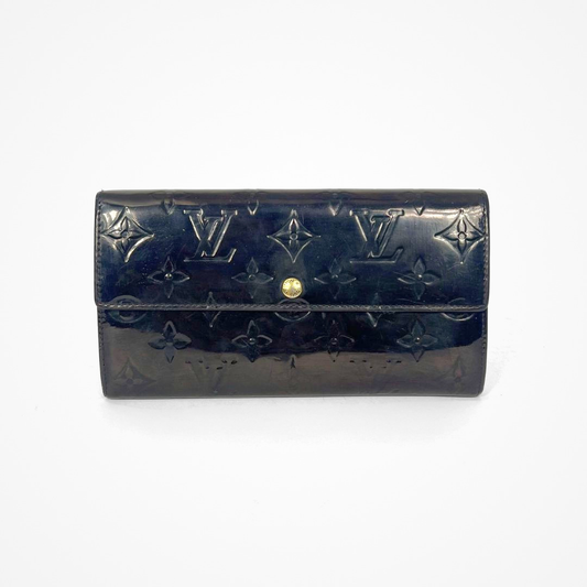 Louis Vuitton Vernis Wallet on a white background