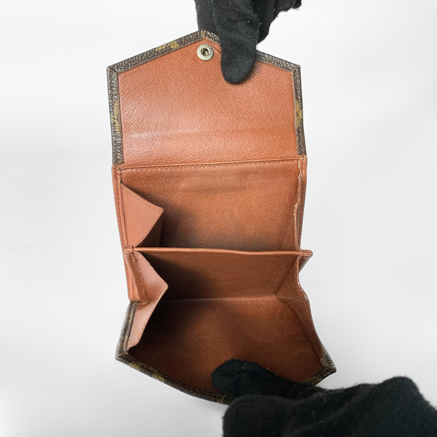 Louis Vuitton Potrójny portfel z monogramem na płótnie