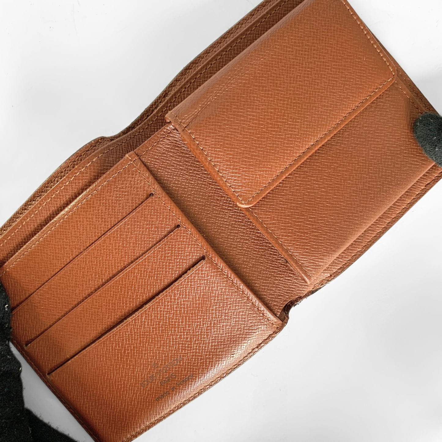 Louis Vuitton Tela do monograma da carteira com aba