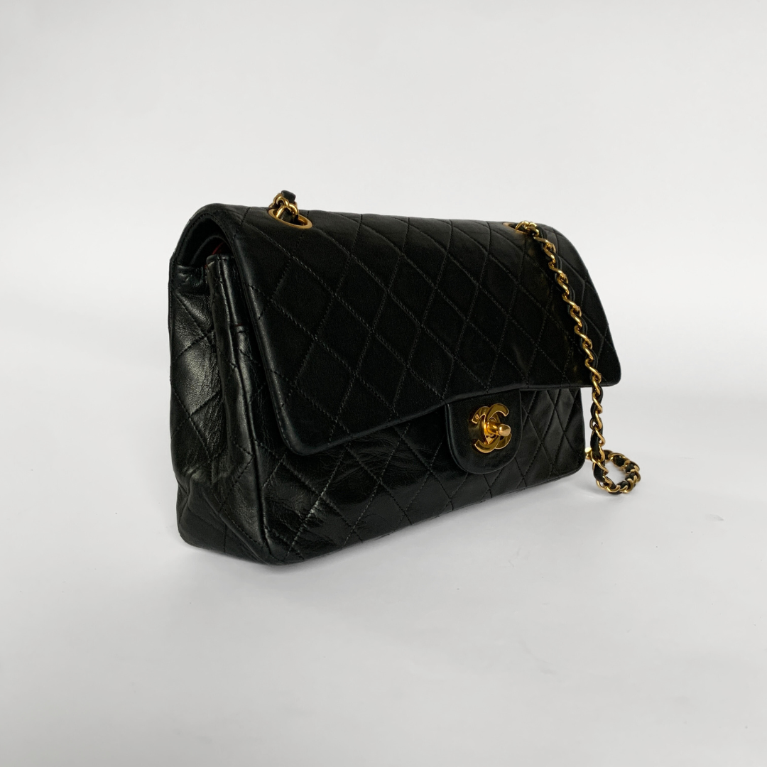 Chanel Classic Double Flap Bag Medium Lambskin Leather