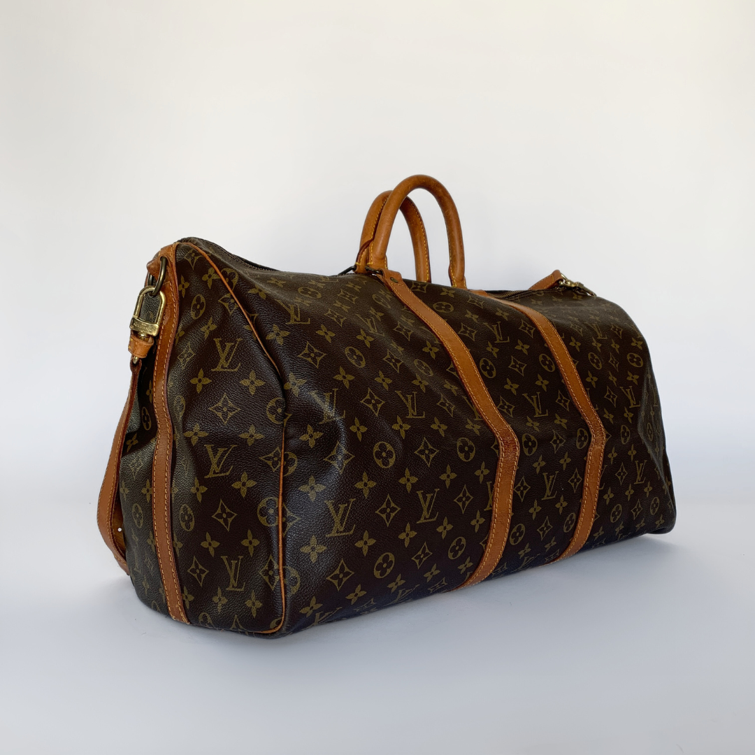 Louis Vuitton Louis Vuitton Keepall 55 Bandouli&egrave;re Monogram Canvas - Handbags - Etoile Luxury Vintage