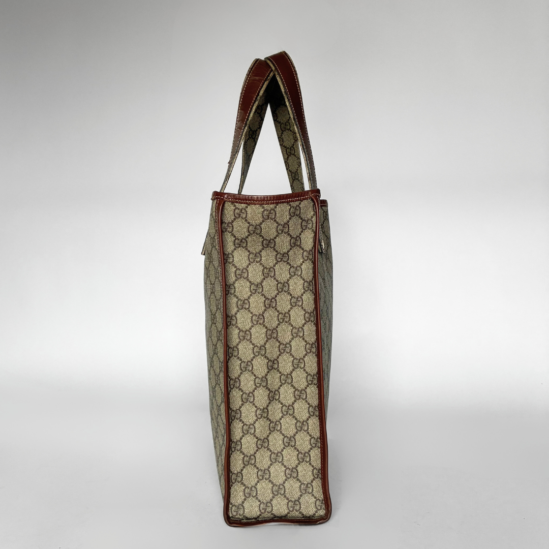 Gucci 2-vejs tote-taske med monogramlærred