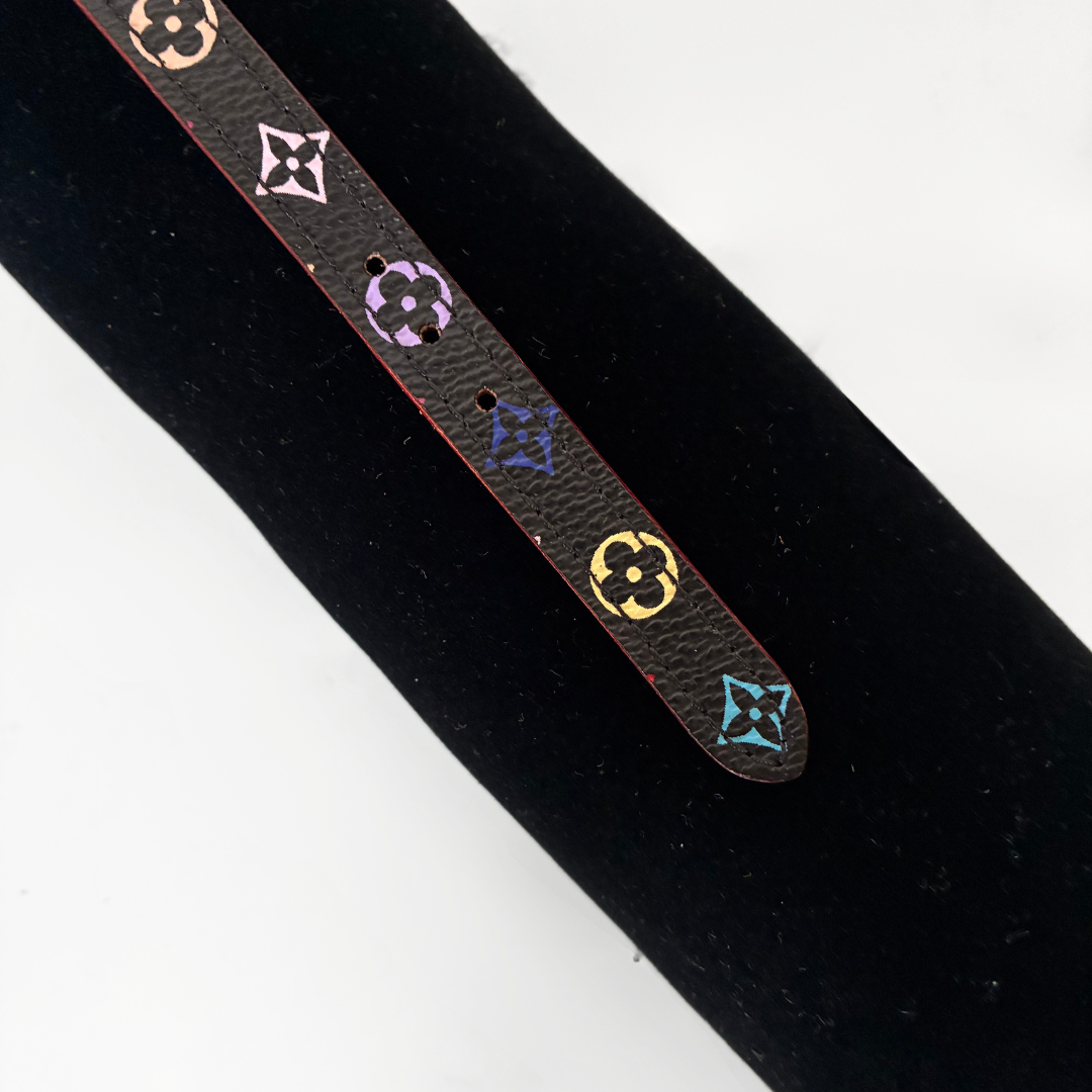 Louis Vuitton Nanogram Multicolor-Schwarzes Armband