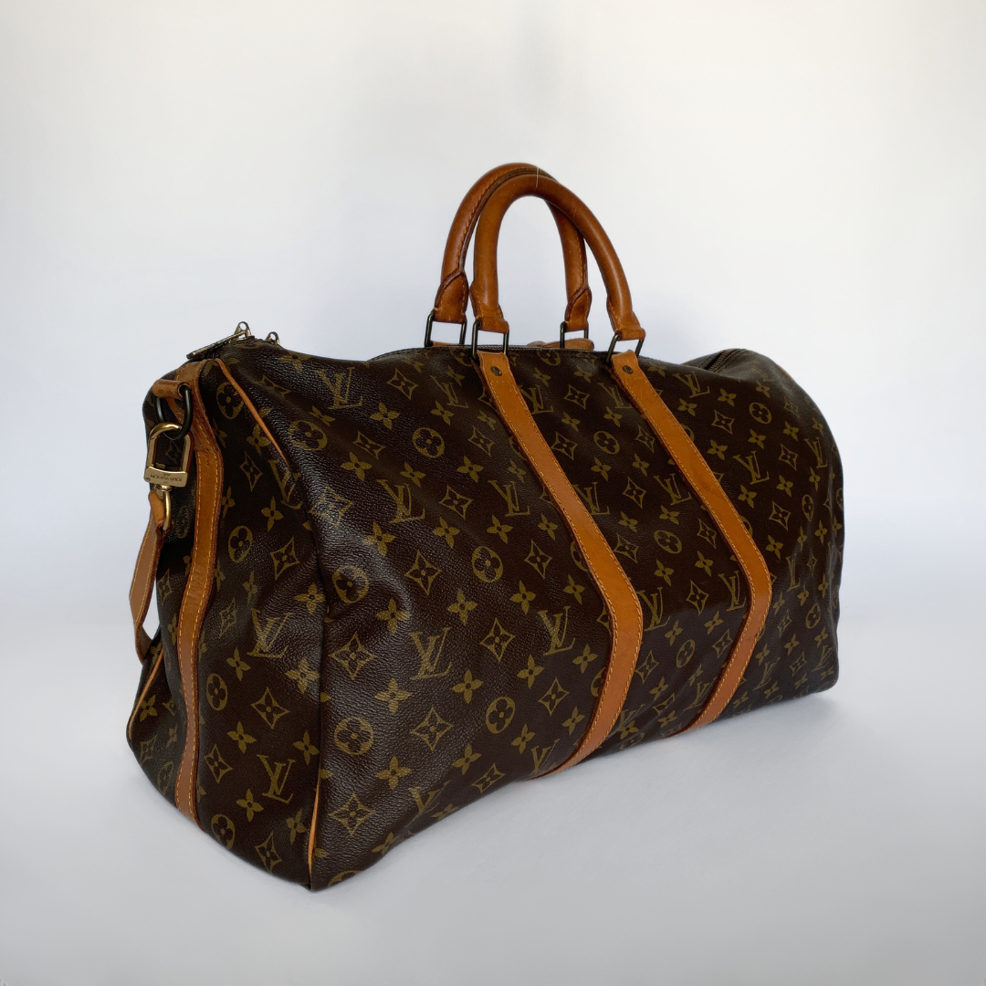 Louis Vuitton Louis Vuitton Keepall 50 Bandouli&egrave;re Monogram Canvas - Handbags - Etoile Luxury Vintage