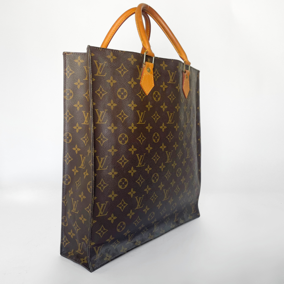 Louis Vuitton Sac Plat monogram lærred