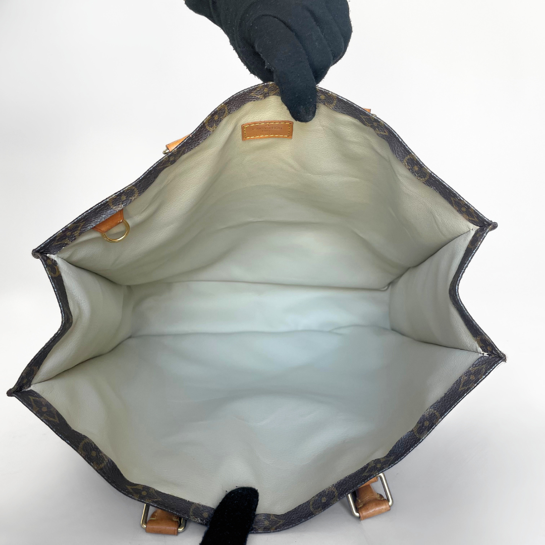 Louis Vuitton Sac Plat monogram lærred