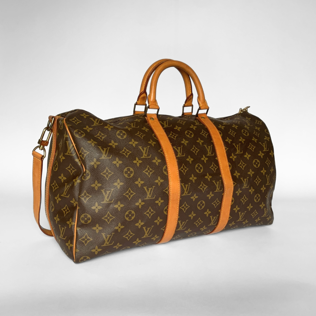 Louis Vuitton Louis Vuitton Keepall 50 Bandouli&egrave;re Monogram Canvas - Handbags - Etoile Luxury Vintage