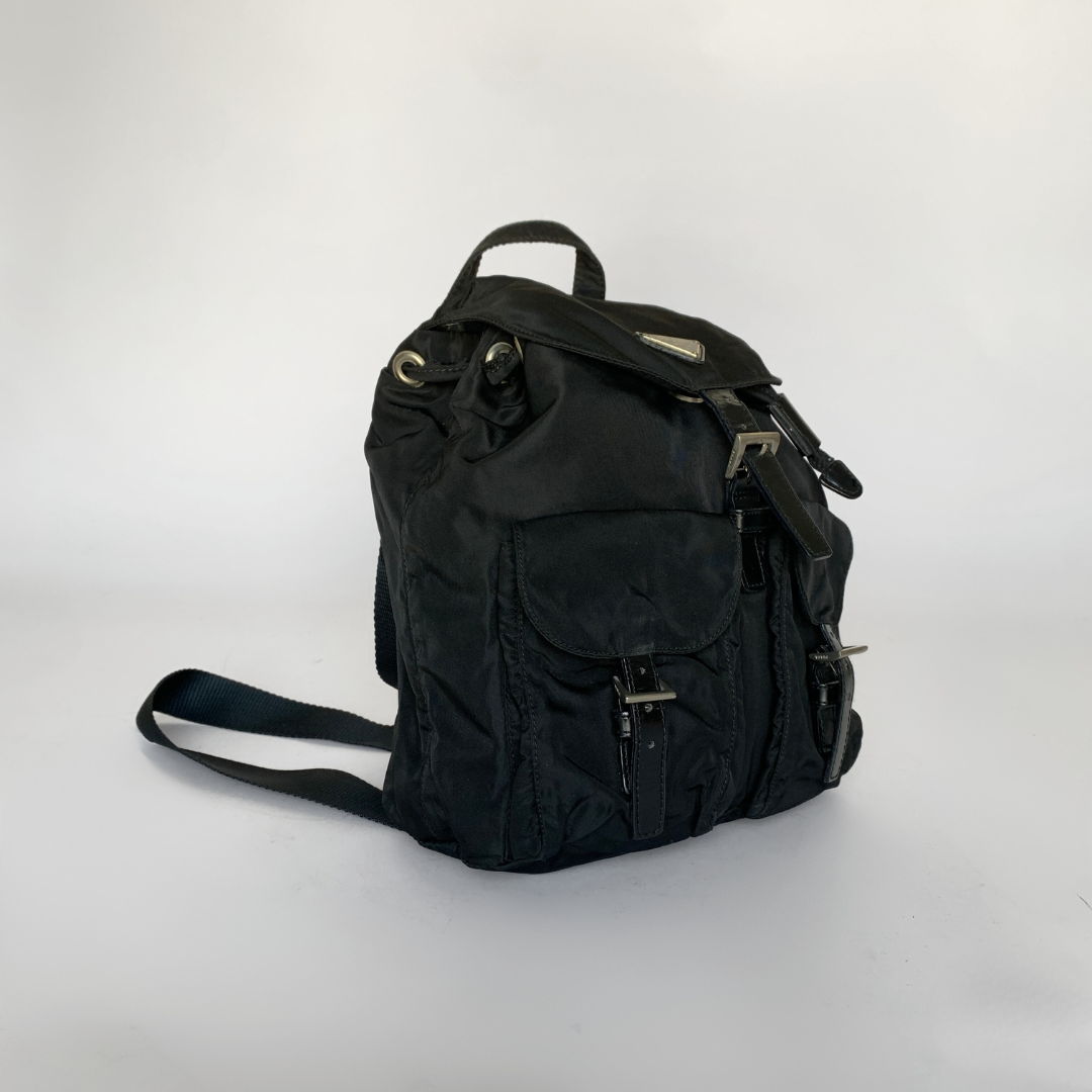 Prada black backpack online