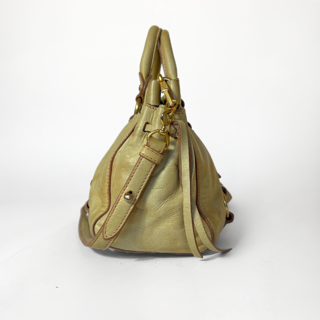 Miu Miu Vitello Handbag Leather