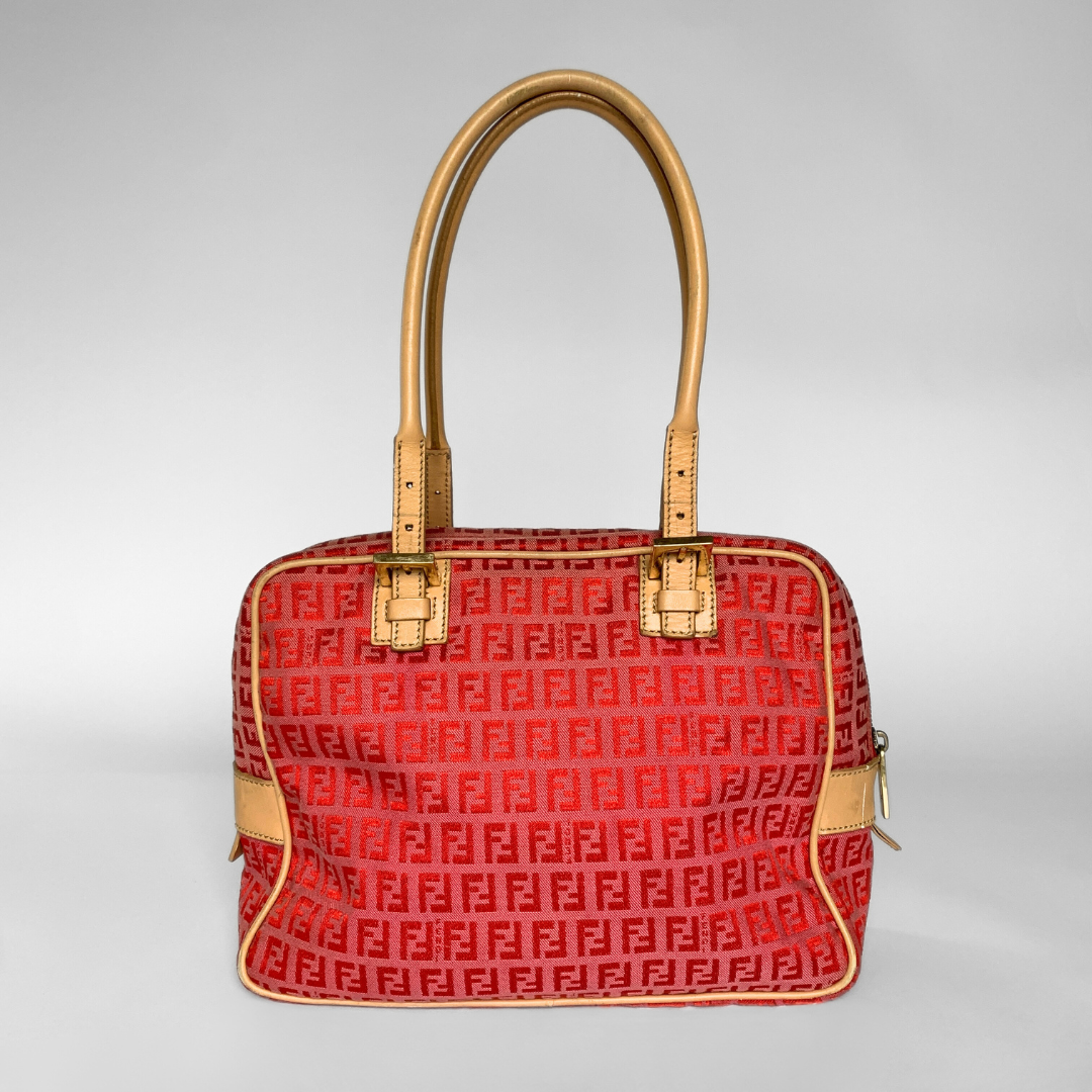 Fendi Shoulder Bag Zucca Canvas